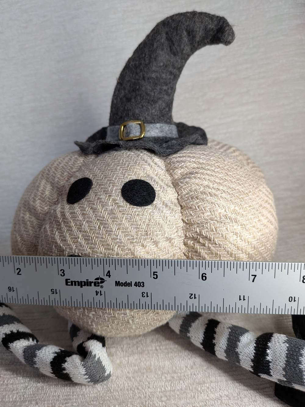 Halloween Pumpkin and Ghost Plushes- Shelf Sitters Fireplace mantel Decor - Picture 15 of 16